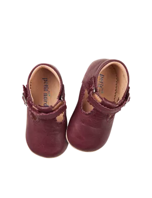 Baby Scallop T-bar - Plum