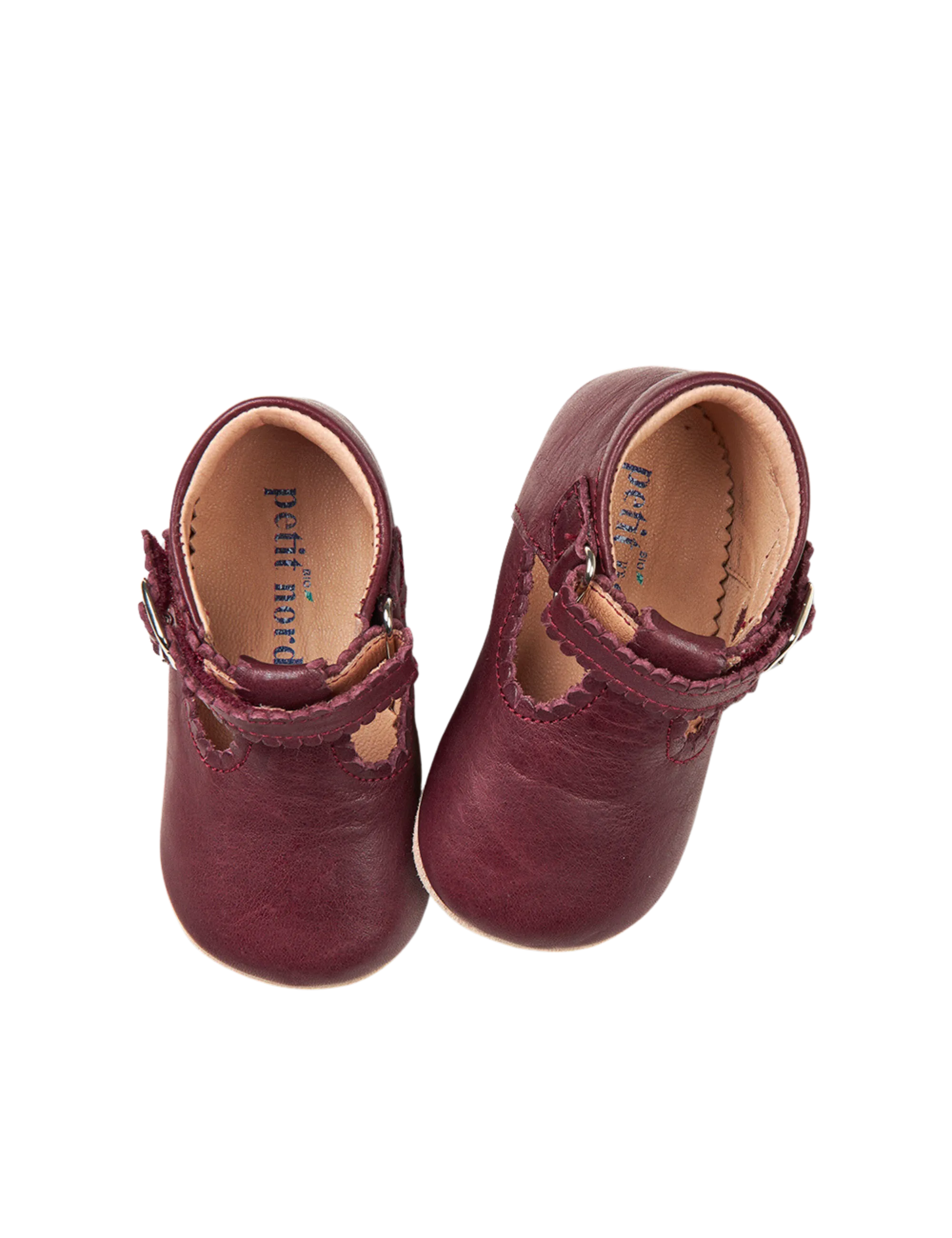 Baby Scallop T-bar - Plum