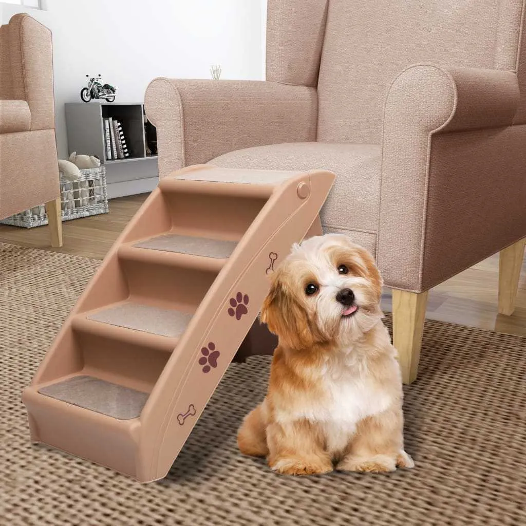 Brown · Foldable Pet Stairs