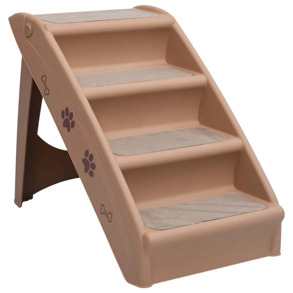Brown · Foldable Pet Stairs