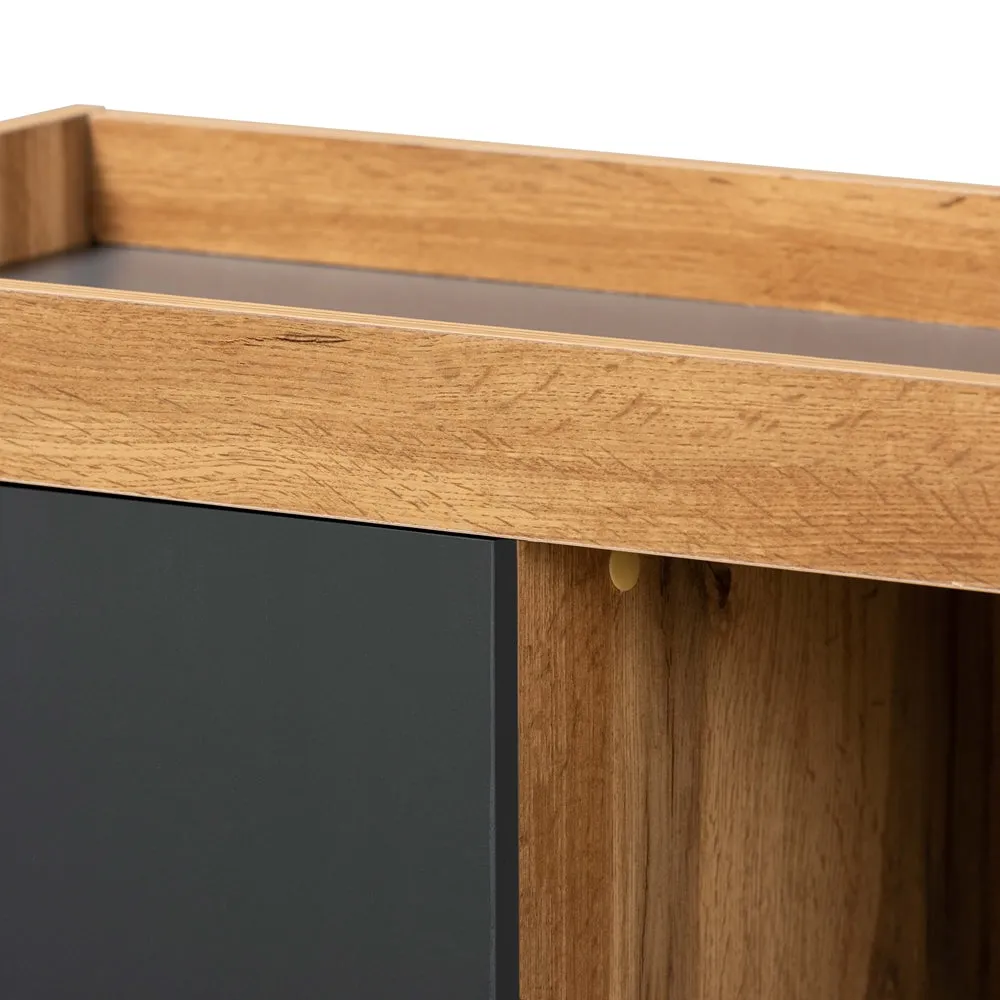 Caspian Oak Shoe Cabinet