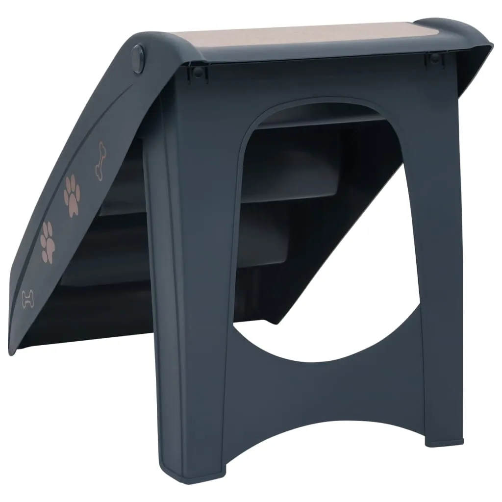 Dark Grey · Foldable 4-Step Stairs
