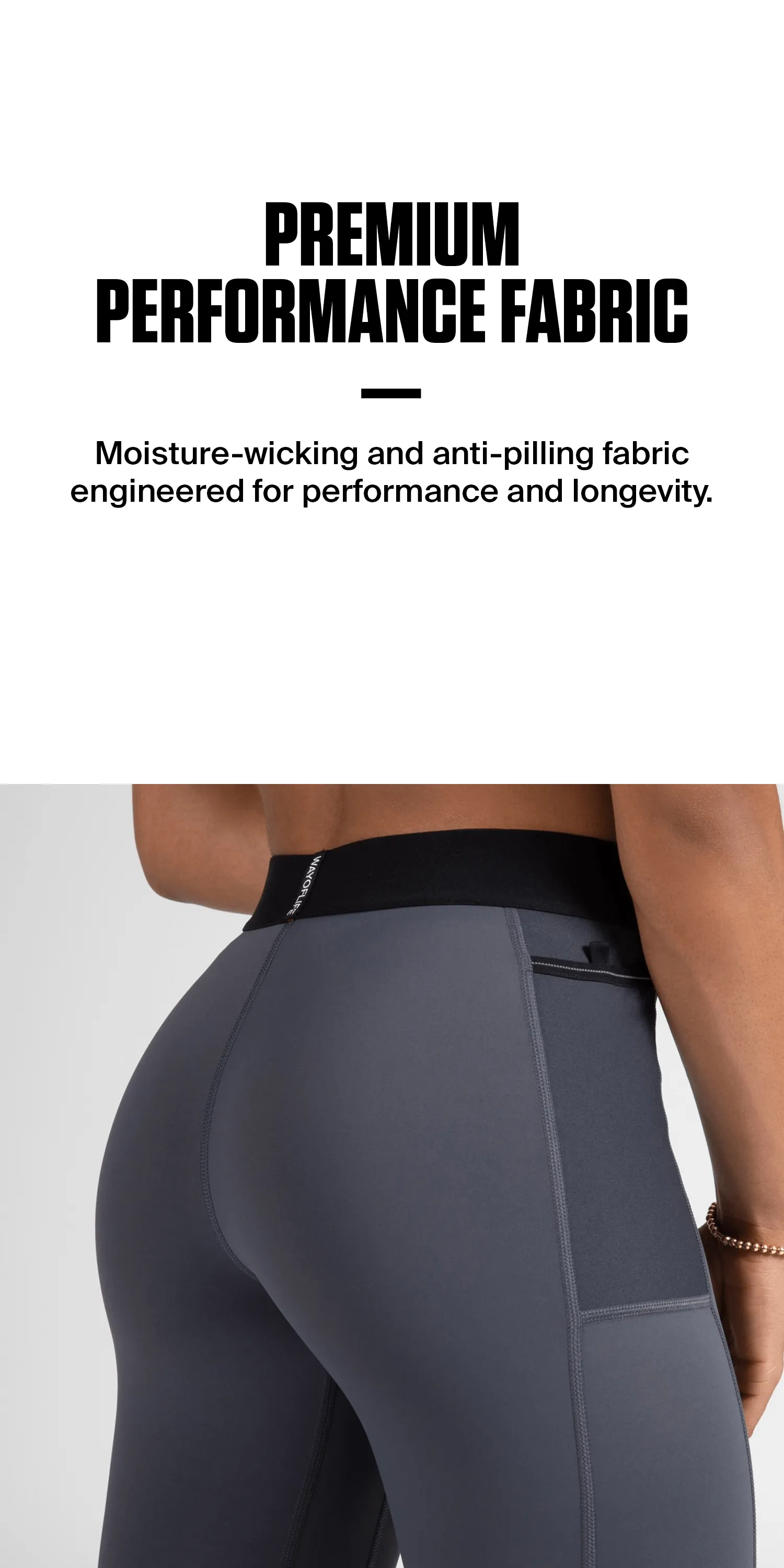 Fulton Legging in Hudson Grey