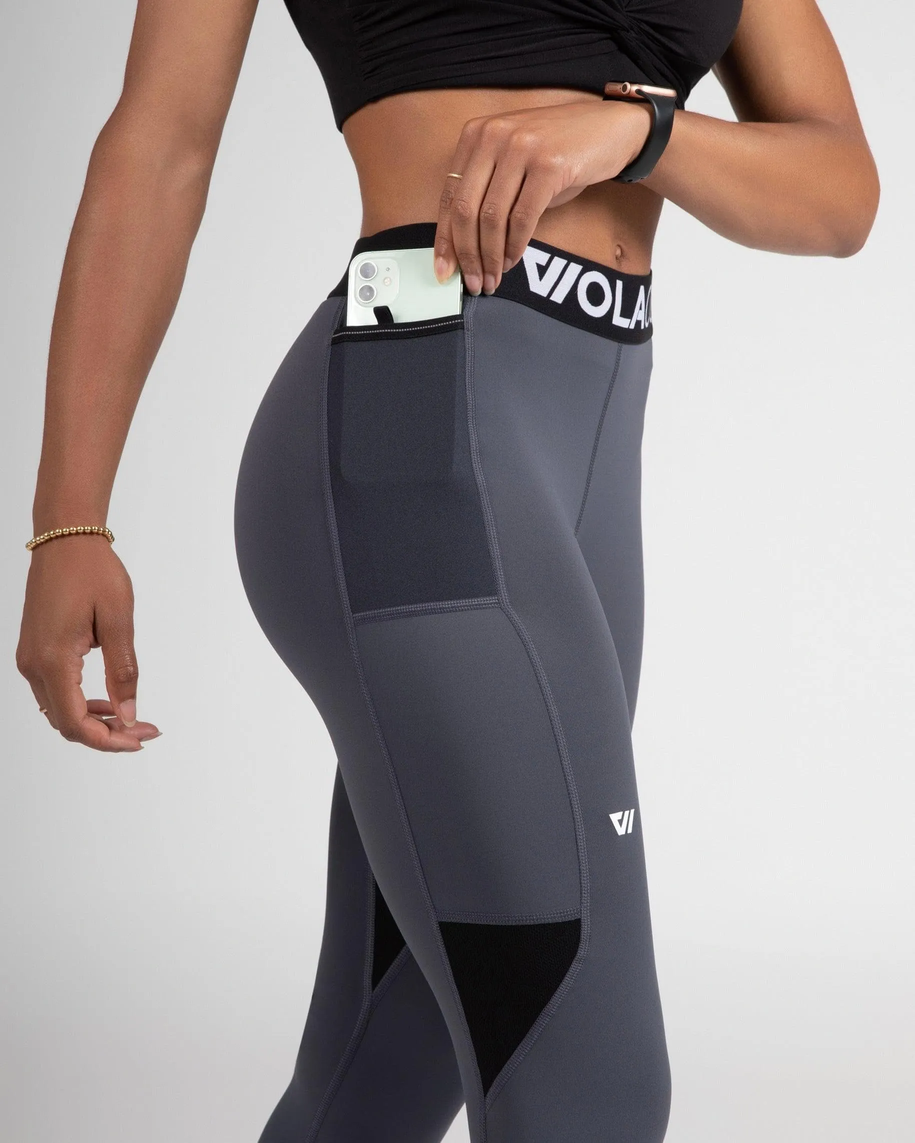 Fulton Legging in Hudson Grey