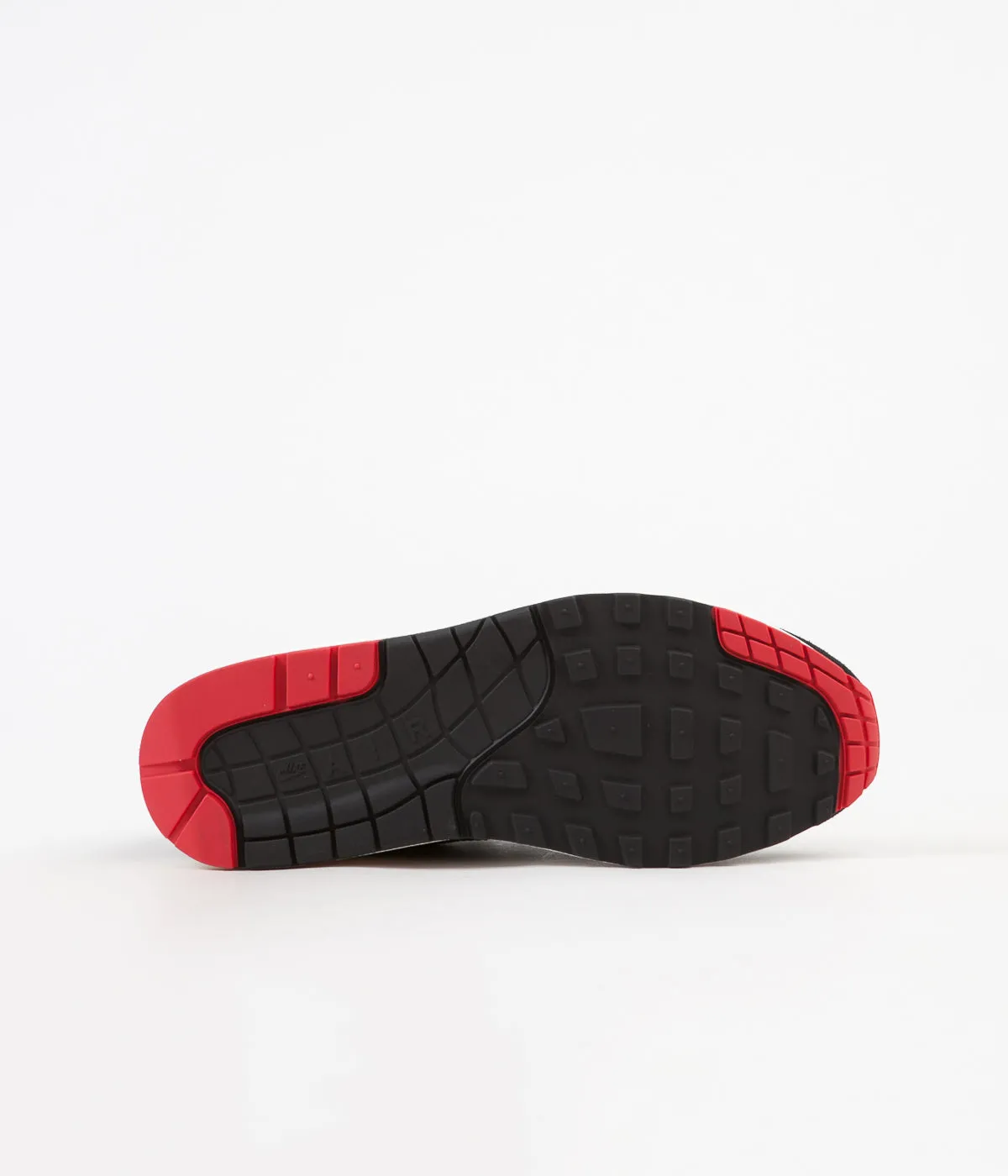 Nike Air Max 1 Premium Shoes - Black / Oil Grey - University Red - Sail