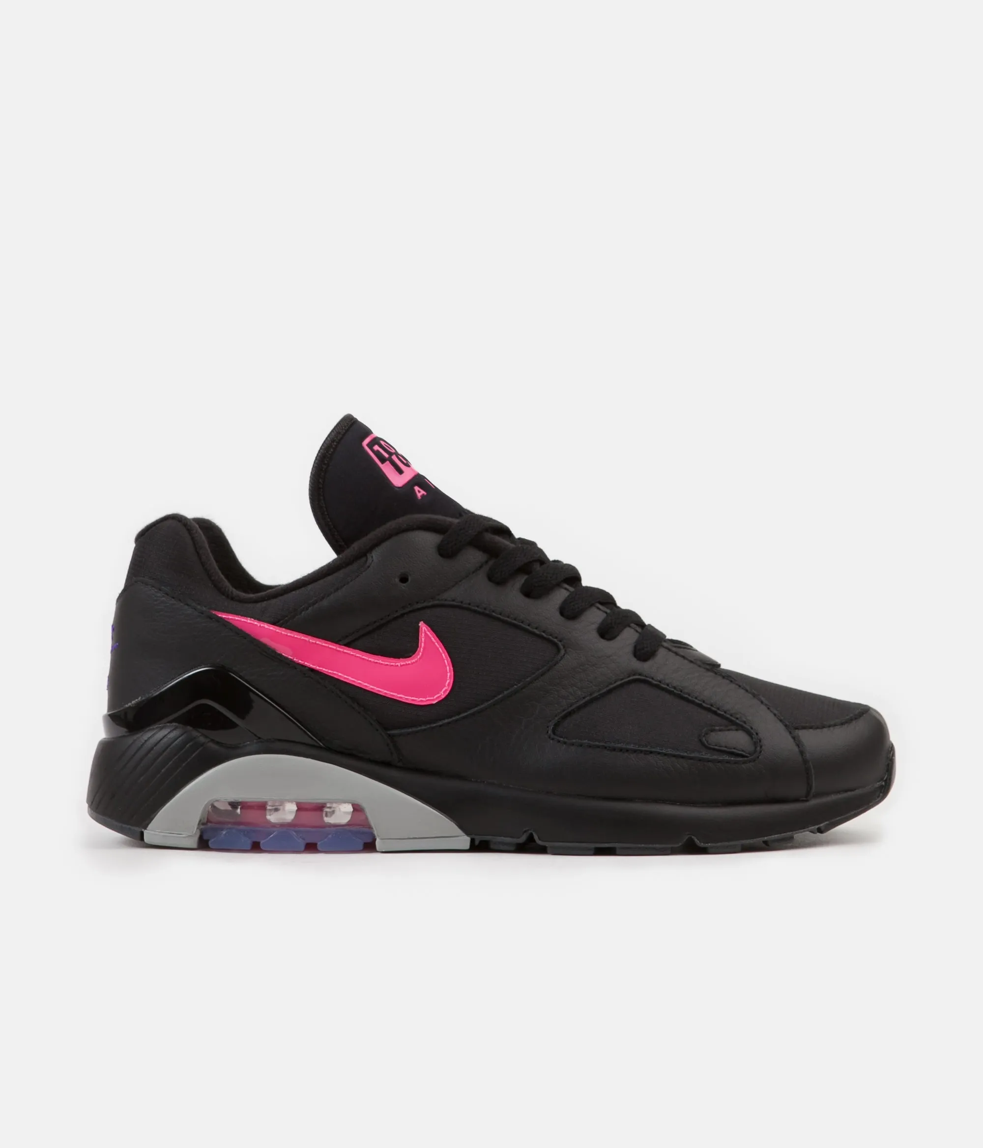 Nike Air Max 180 Shoes - Black / Pink Blast - Wolf Grey