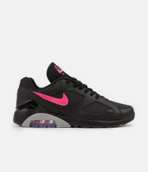 Nike Air Max 180 Shoes - Black / Pink Blast - Wolf Grey