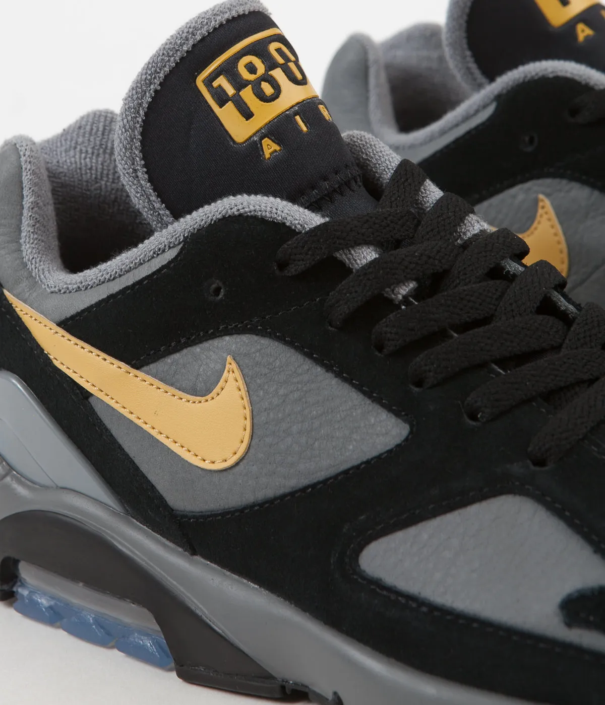 Nike Air Max 180 Shoes - Cool Grey / Wheat Gold - Black