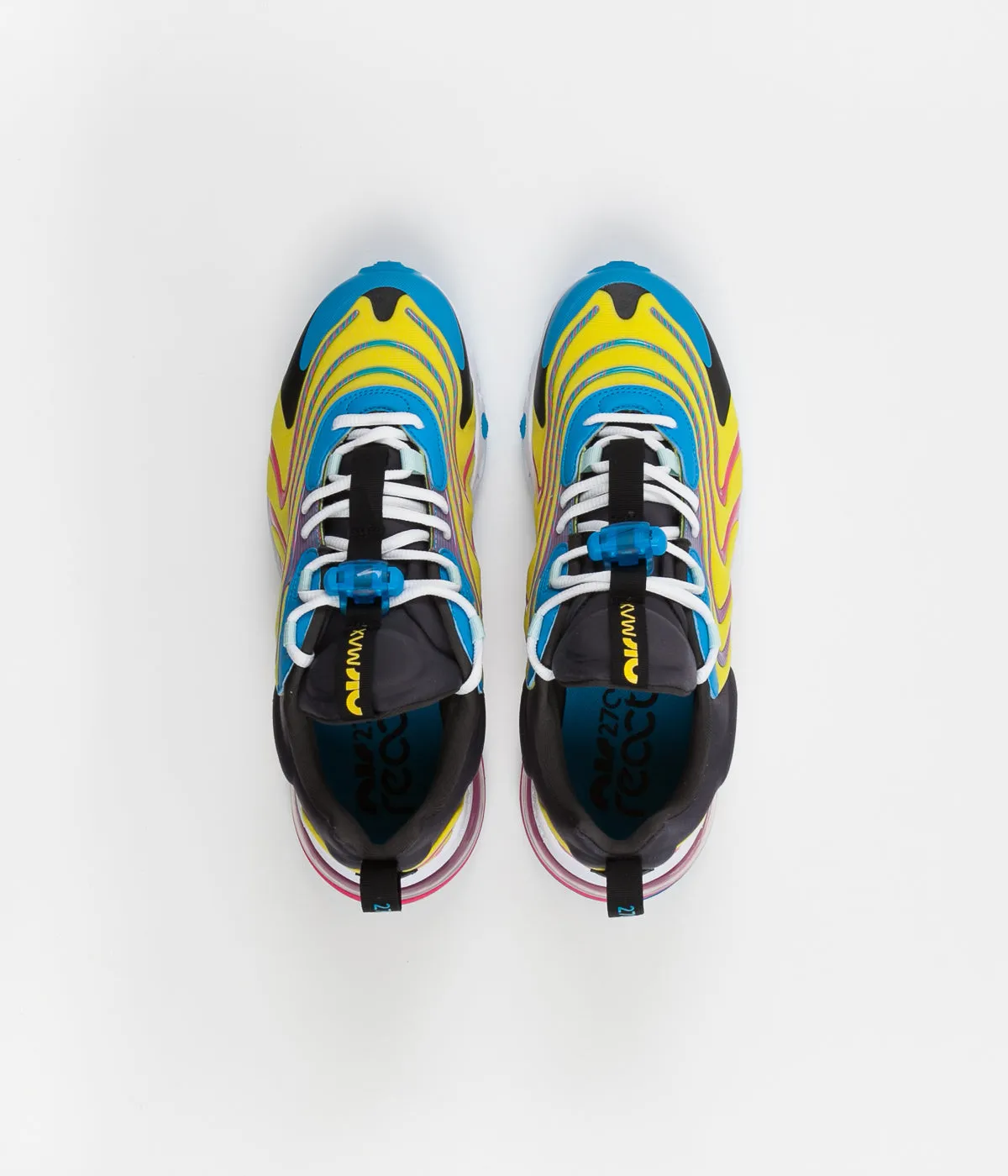 Nike Air Max 270 React ENG Shoes - Laser Blue / White - Anthracite - Watermelon