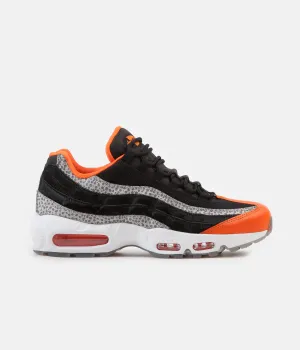 Nike Air Max 95 Shoes - Black / Black - Granite - Safety Orange