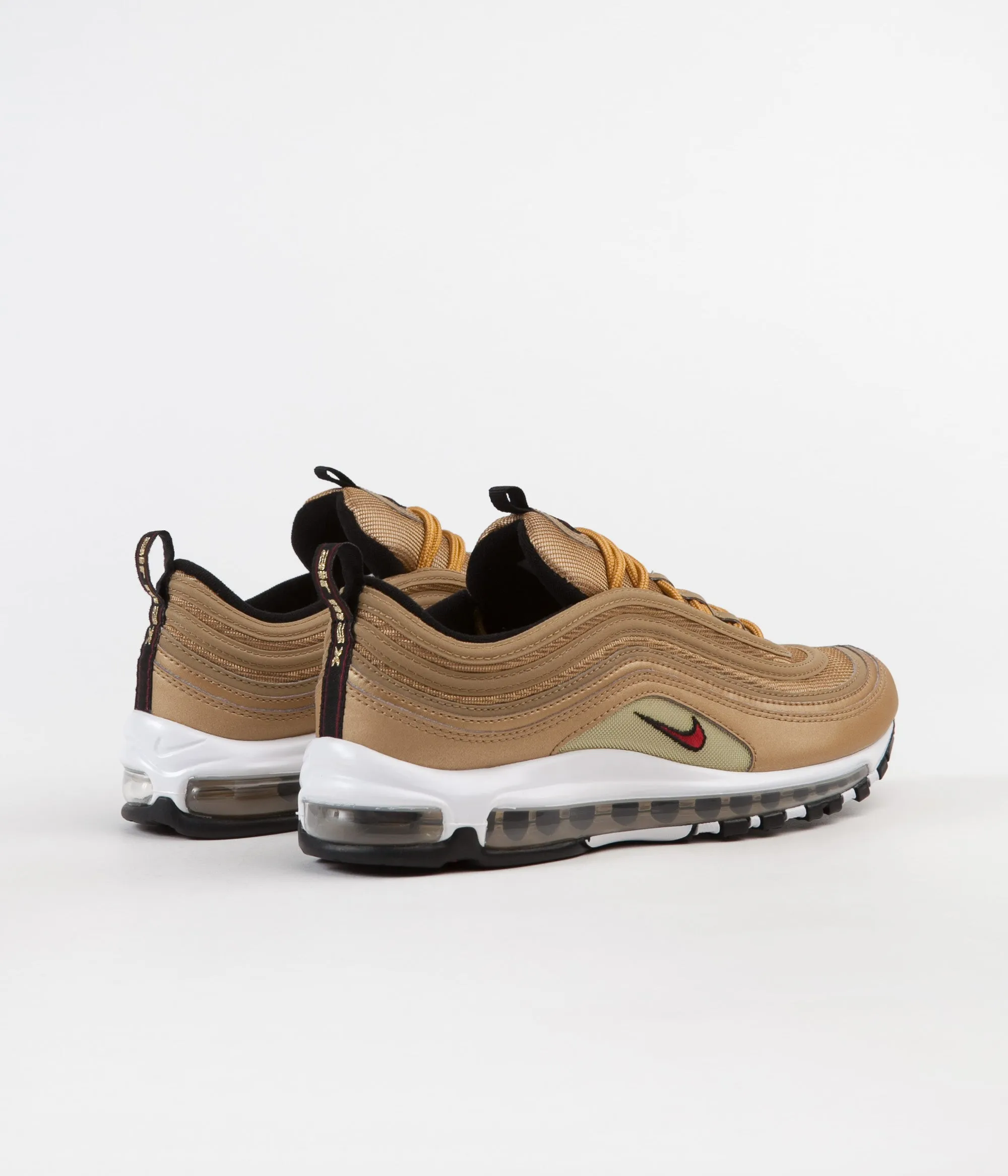 Nike Air Max 97 OG Shoes - Metallic Gold / Varsity Red - White - Black