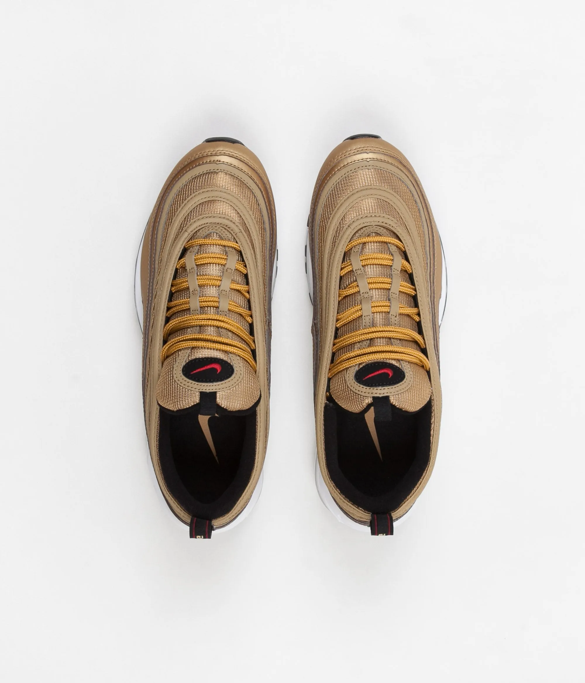 Nike Air Max 97 OG Shoes - Metallic Gold / Varsity Red - White - Black