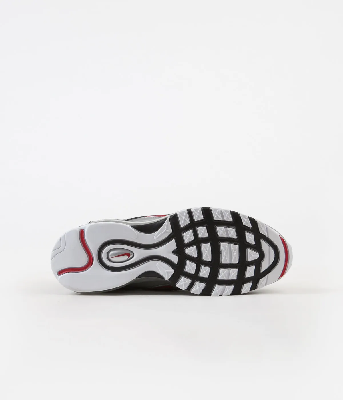 Nike Air Max 97 QS Shoes - Black / Varsity Red - Metallic Silver - White