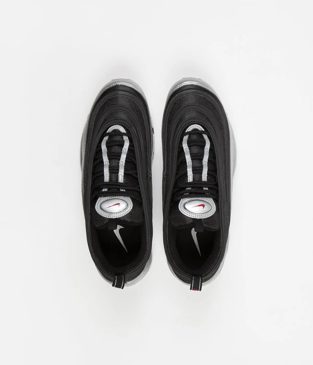 Nike Air Max 97 QS Shoes - Black / Varsity Red - Metallic Silver - White