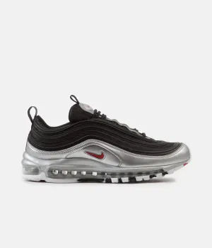 Nike Air Max 97 QS Shoes - Black / Varsity Red - Metallic Silver - White