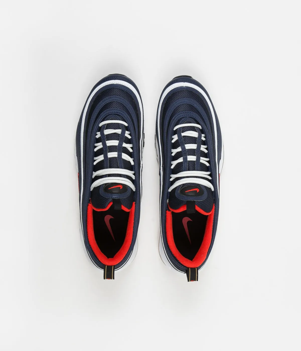 Nike Air Max 97 Shoes - Midnight Navy / Habanero Red - Black - White