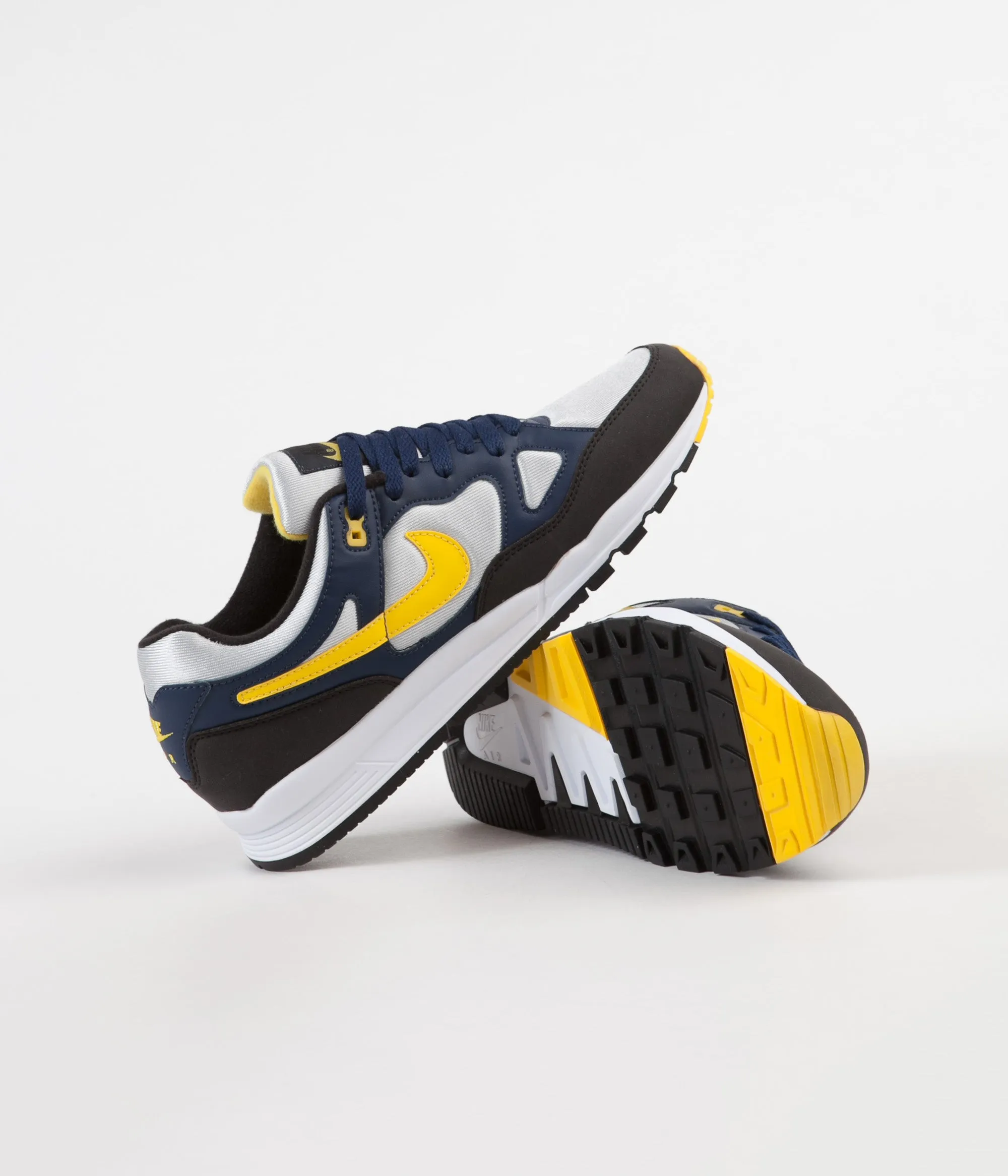 Nike Air Span II Shoes - Midnight Navy / Tour Yellow - Black