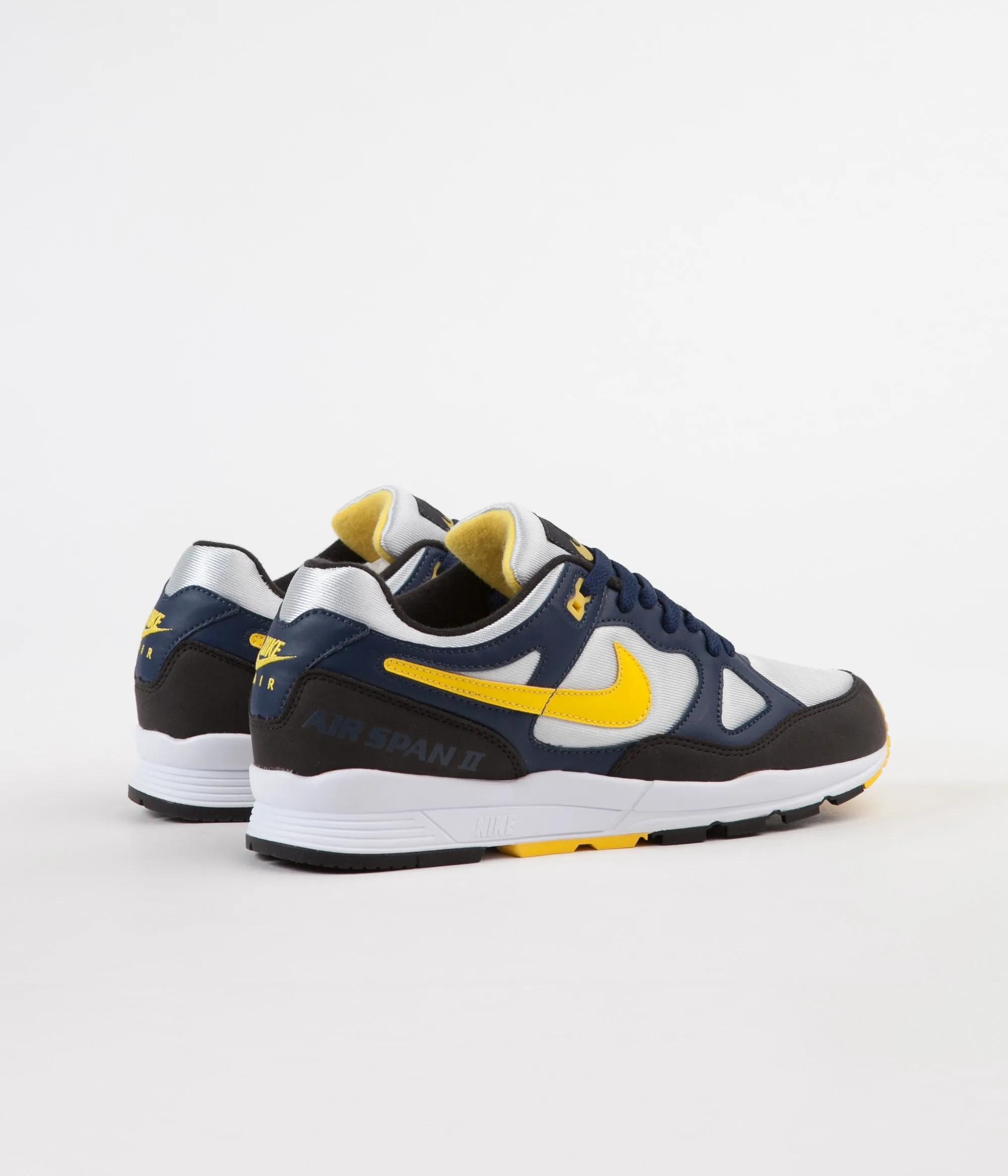 Nike Air Span II Shoes - Midnight Navy / Tour Yellow - Black