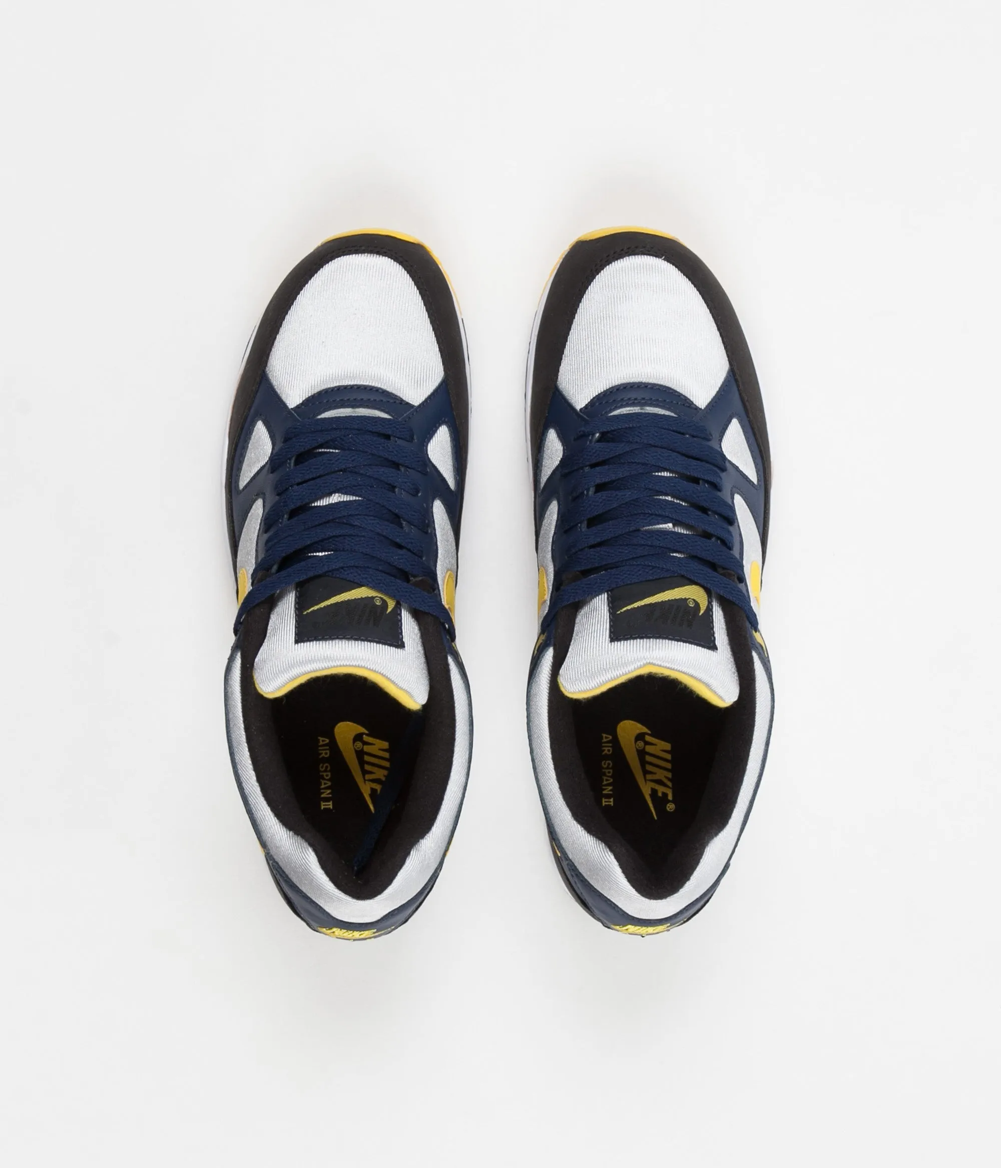 Nike Air Span II Shoes - Midnight Navy / Tour Yellow - Black