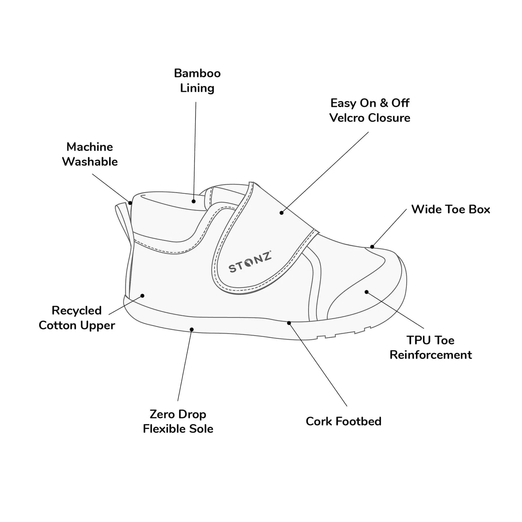 Stonz Cruiser Natural Baby Shoe - Haze Pink