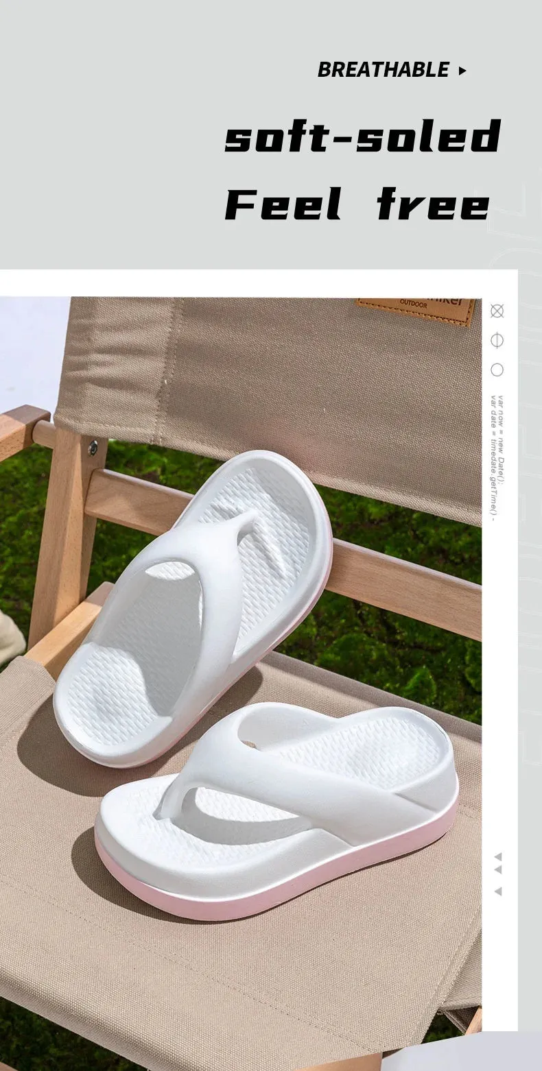 Woman flip flops Popular Design Shoes Casual Platform Sandals non-slip Outdoor slippers Unique features Flat sandals