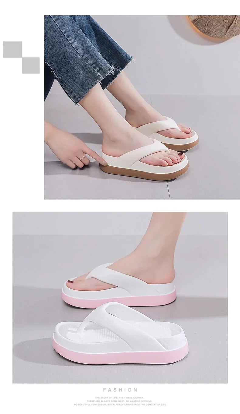 Woman flip flops Popular Design Shoes Casual Platform Sandals non-slip Outdoor slippers Unique features Flat sandals