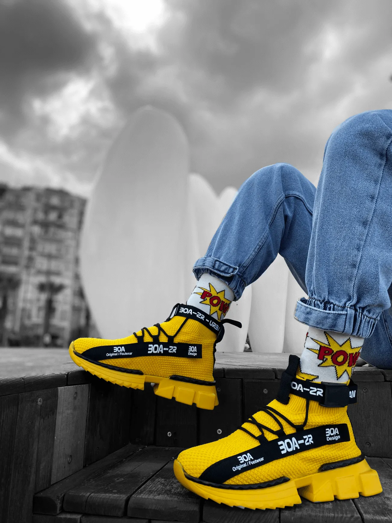 Zr-x700 Men's Style Yellow Color Sports Shoes